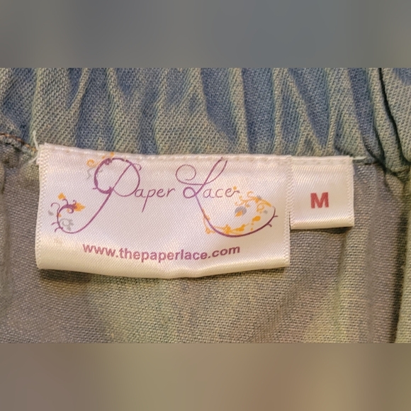 Vintage Wash Distressed Star Jeans from Paper Lace SZ M - Picture 5 of 6